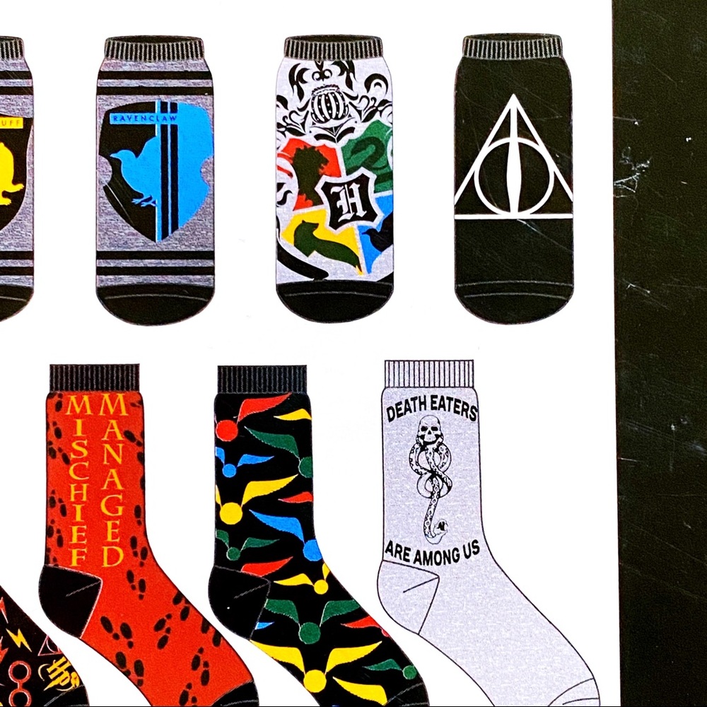 Harry Potter 12 Days of Socks Christmas Hogwarts - Picture 6 of 8